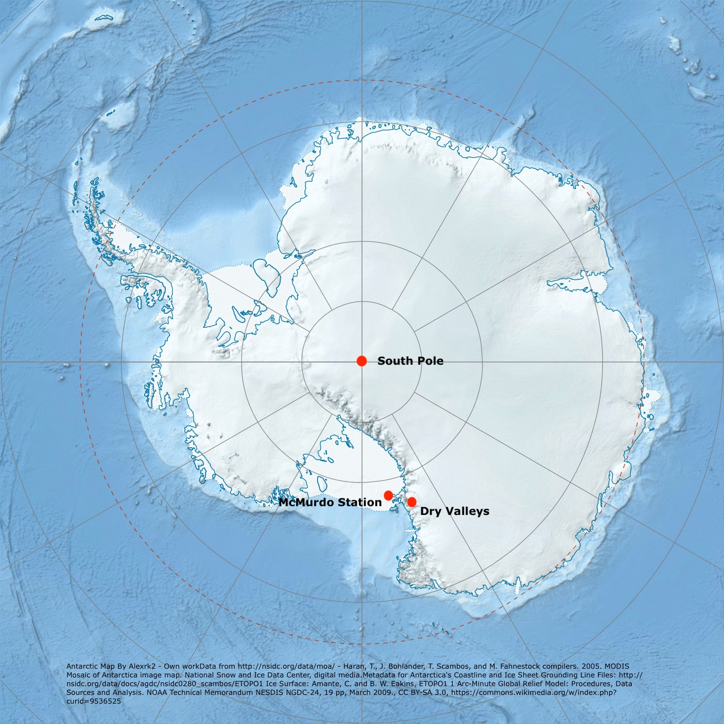 Antarctica Map