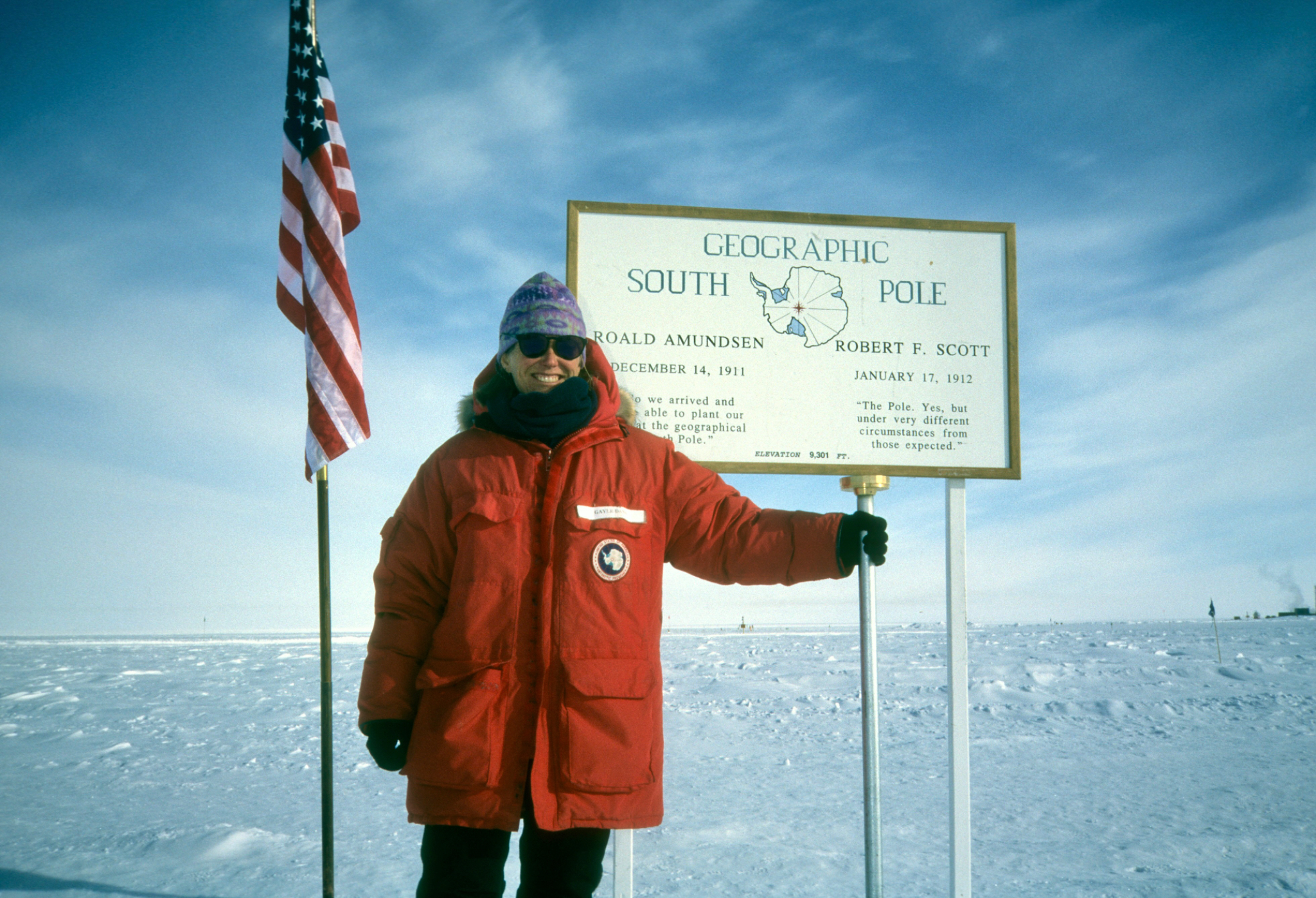 Me at the geographic South Pole